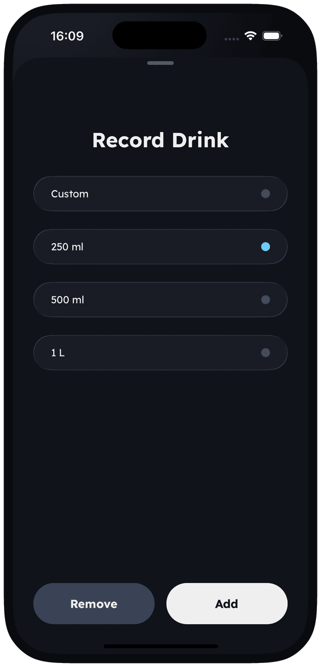 Record drink screenshot